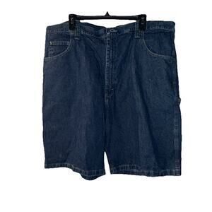 Size 42 Men’s Wrangler Carpenter Jean Shorts Blue Denim 64WC2ZD 10" Inseam NWT